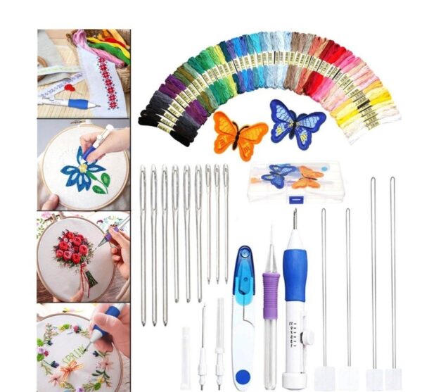 DIY Embroidery Set + 50 Threads - Image 5