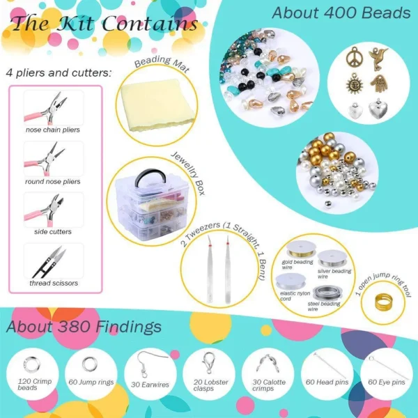 Bead Making Set | Acrylic Bead Pearl Crystal Shaped - Image 2