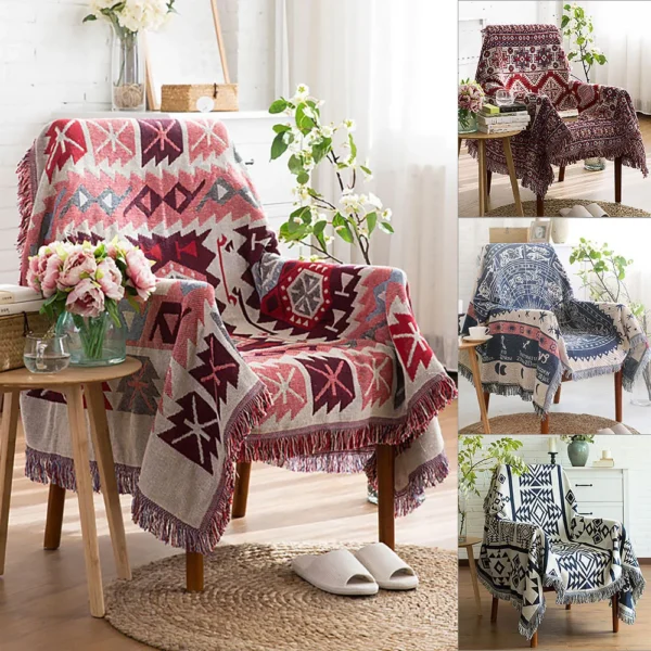 Nordic knitted sofa travel nap blanket | Nordic blanket