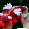 crochet animals | Crimson Cloud Dragon pattern - Image 4